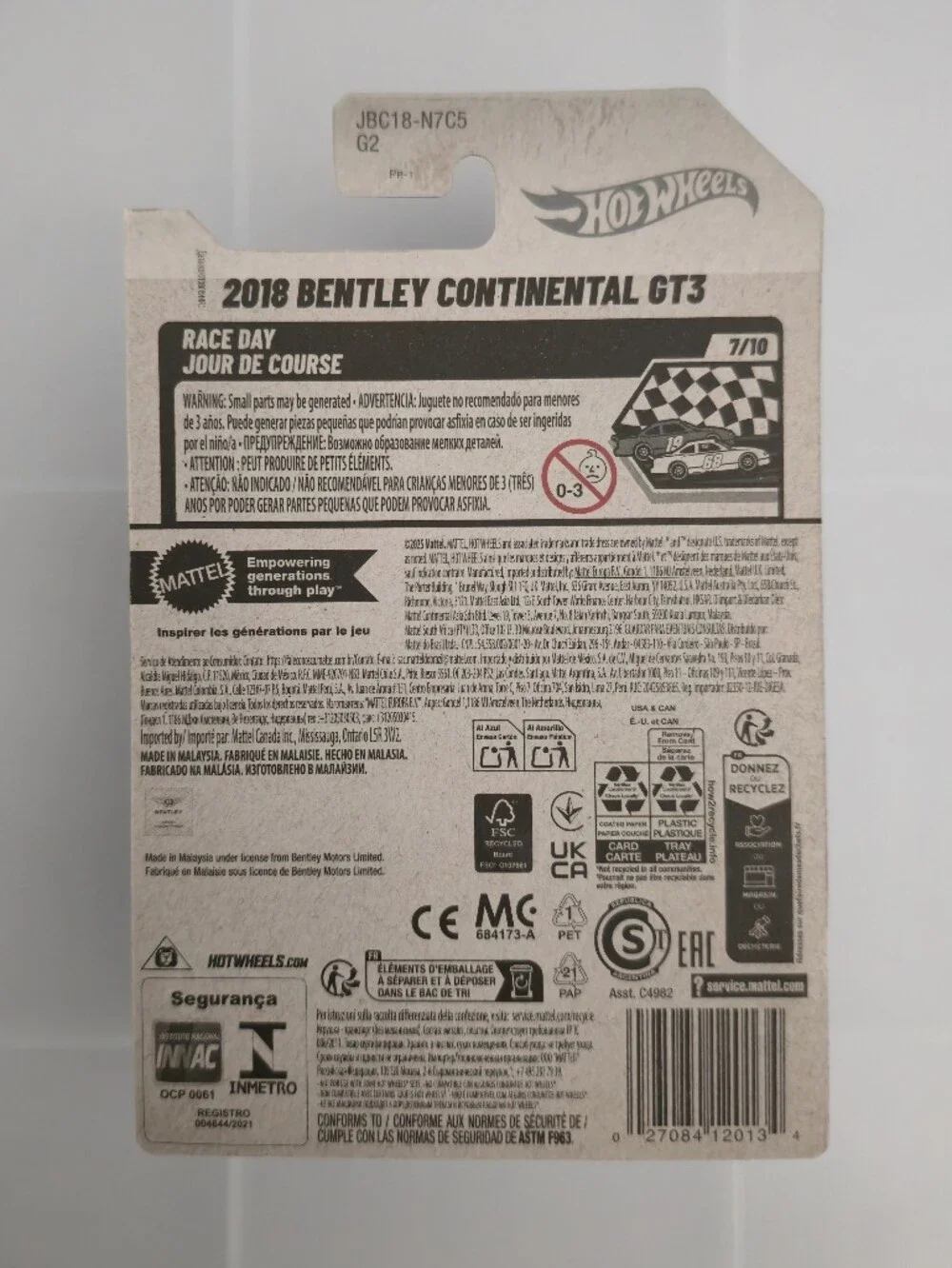 Hot Wheels 2025 2018 Bentley Continental GT3